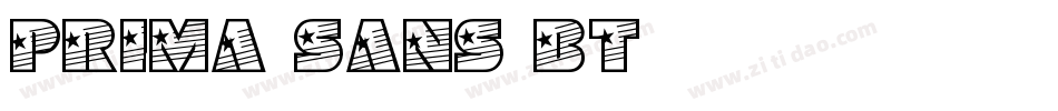 Prima Sans BT字体转换